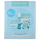 Clinians Hydra Plus Crema Idratante Leggera + Gel Detergente Rinfrescante + Maschera in Tessuto